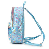 Sequin Cartoon Pattern PVC Backpack - School Travel Shoulder Bag