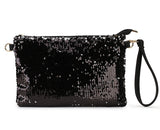 Gradient Sequins Dazzling Envelope Crossbody Bag Handbag Totes