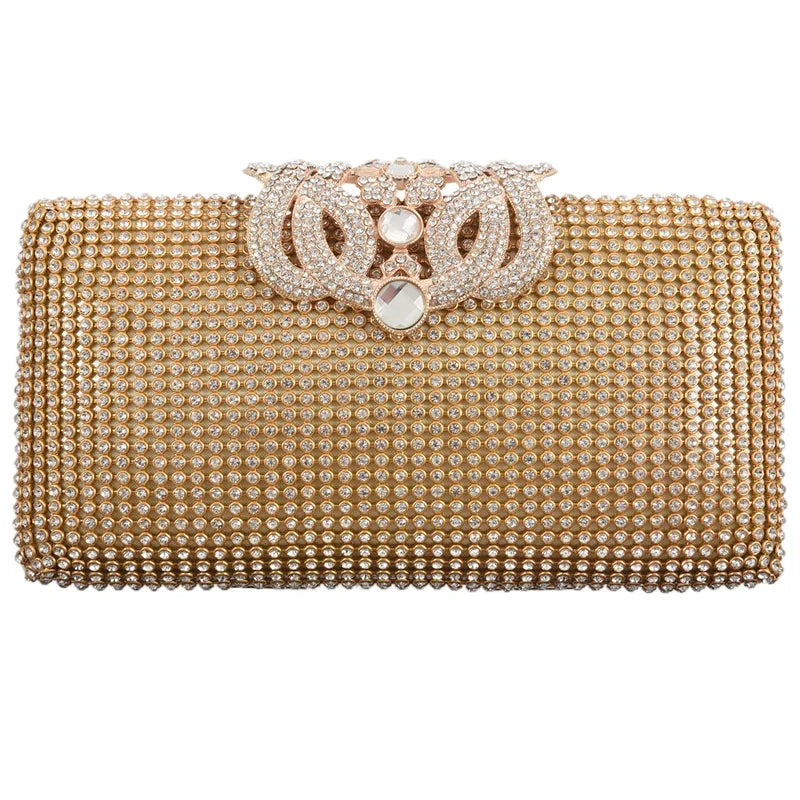 Rhinestone Evening Bag Clutch Purse for Party Bridal Prom