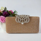 Rhinestone Evening Bag Clutch Purse - Party Bridal Prom