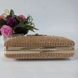Rhinestone Evening Bag Clutch Purse - Party Bridal Prom