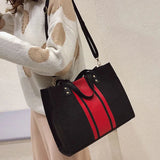 Canvas Ladies Shoulder Bag Casual Tote Large Capacity Travel Shopping