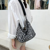 Chain Canvas Ladies Bag Large Capacity Shoulder Bag