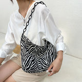 Chain Canvas Ladies Bag Large Capacity Shoulder Bag