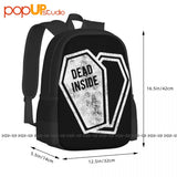 Funny Halloween Costume Party Coffin Backpack Large Capacity Bookbag