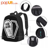 Funny Halloween Costume Party Coffin Backpack Large Capacity Bookbag