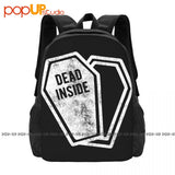 Funny Halloween Costume Party Coffin Backpack Large Capacity Bookbag