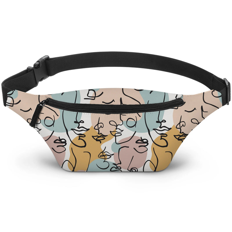 Deanfun 3D Printed Fanny Pack Waterproof Waist Pack