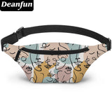 Deanfun 3D Printed Fanny Pack Waterproof Waist Pack
