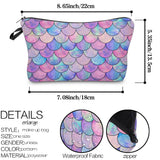 Deanfun Mermaid Scales Makeup Organizer Bag For Women