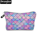 Deanfun Mermaid Scales Makeup Organizer Bag For Women