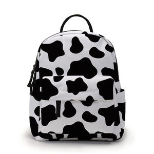 Deanfun Cow Spot Mini Backpack Waterproof Shoulder Bag for Teens