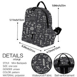 Deanfun Mini Backpack for Girls Skulls Shoulder Bag Kid Purse MNSB-21
