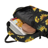 Yellow Sunflower Mini Backpack for Girls Women School Bags DMNSB-29