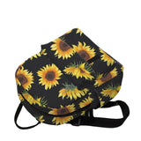 Yellow Sunflower Mini Backpack for Girls Women School Bags DMNSB-29