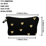 Deanfun Waterproof Love Heart Cosmetic Bag Makeup Travel Organizer