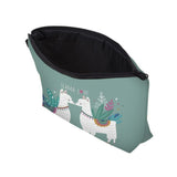 Deanfun Waterproof Makeup Bag Llama Love Cosmetic Bags Travel Cosmetic Pouchs