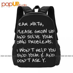 Funny Math Comic Joke College Backpack Large Capacity Sports Bag
