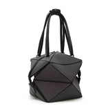 Luminous PU Leather Handbag Geometric Shoulder Bag