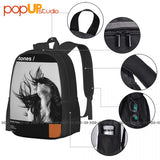 Deftones Band Backpack Large Capacity Art Print Riding Backpack