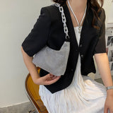Delicate Chain Underarm Bag Diamonds Handbag Evening Clutch Bag