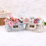 Kids Mini Clutch Bag Cotton Crossbody Purse Girl Messenger Bag