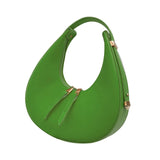 Delicate Crescent Underarm Bag PU Leather Evening Bag Shoulder Bag Handbag