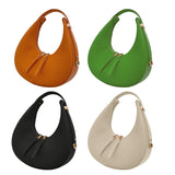 Delicate Crescent Underarm Bag PU Leather Evening Bag Shoulder Bag Handbag