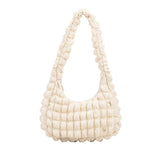 Pleated Cloud Bag Shoulder Bag Underarm Bag Small Square Bag Gift