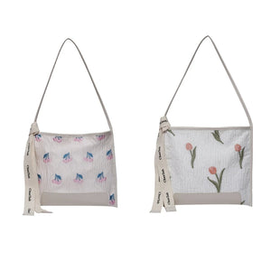 Summer Flowers Tote Bag Large Capacity Handbag 