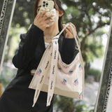 Summer Flowers Tote Bag Large Capacity Handbag 