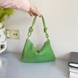 Mesh Rhinestone Shoulder Bag Clutch Purses Evening Bag