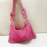 Mesh Rhinestone Shoulder Bag Clutch Purses Evening Bag