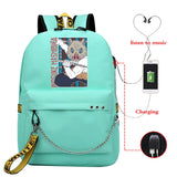 Demon Slayer Anime Backpack College Student As Gift Travel Daypack
