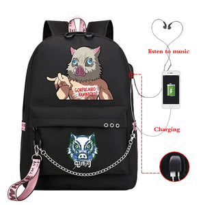 Demon Slayer Anime Backpack Hiking Men's Cycling Climbing Storage Bags