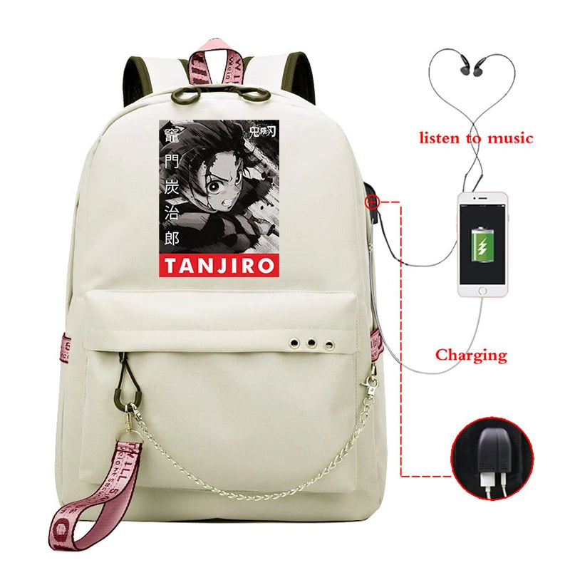 Demon Slayer Anime Backpack for Teenager Gift