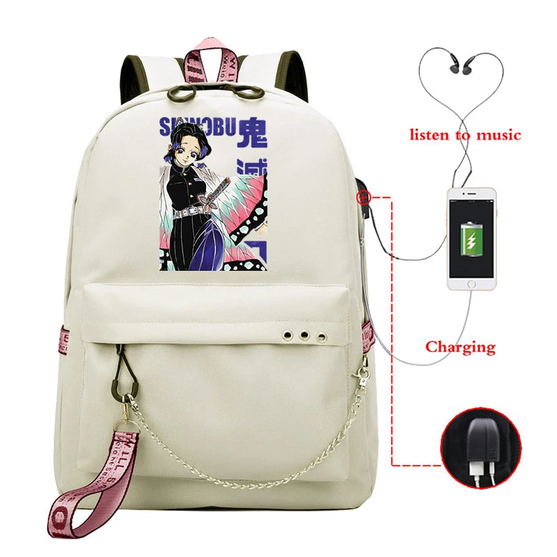 Demon Slayer Anime Backpacks Bags for Teenager Hiking Trekking Bags