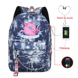 Demon Slayer Anime Gift Backpack College Student Travel Daypack Boys Bags