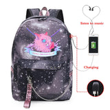 Demon Slayer Anime Gift Backpack College Student Travel Daypack Boys Bags