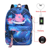 Demon Slayer Anime Gift Backpack College Student Travel Daypack Boys Bags
