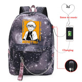 Demon Slayer Anime Hip Hop Backpacks Multifunction School Bag