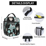 Demon Slayer Insulated Lunch Bag Muichiro Tokito Kimetsu No Yaiba Cooler Thermal