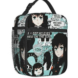 Demon Slayer Insulated Lunch Bag Muichiro Tokito Kimetsu No Yaiba Cooler Thermal