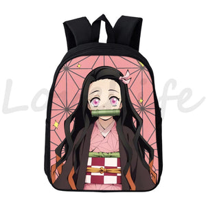 Demon Slayer Nezuko Tanjirou Backpack Kids School Anime Bags