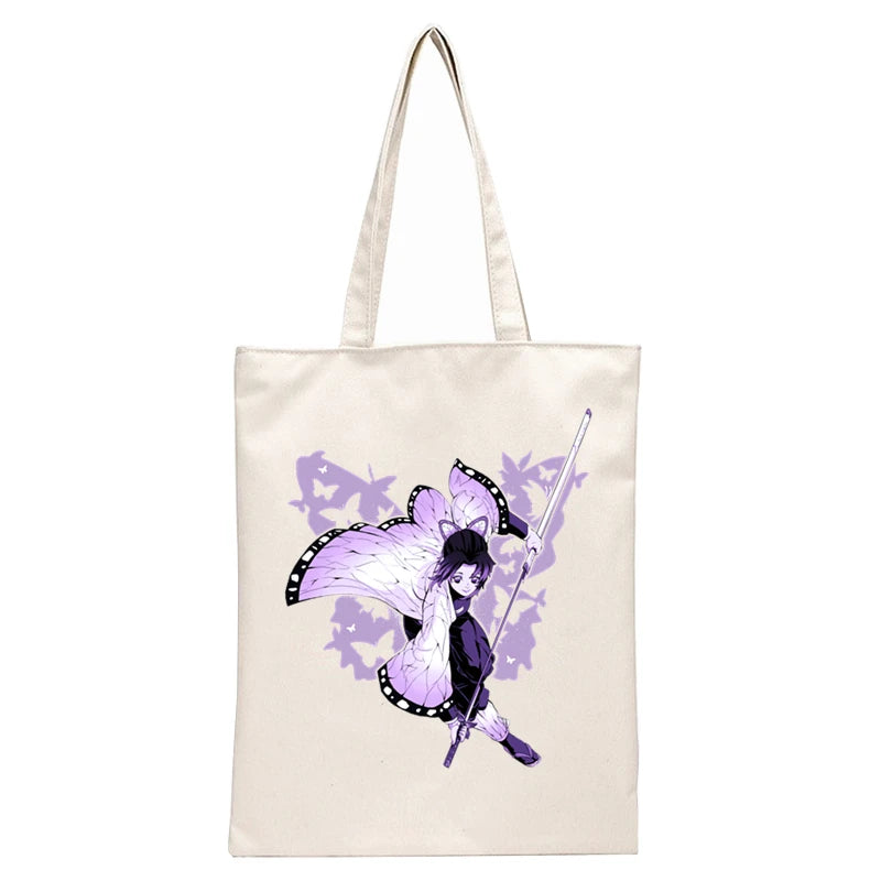 Demon Slayer Kimetsu No Yaiba Canvas Shoulder Bag Harajuku Handbag