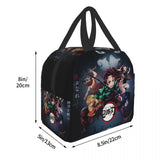 Demon Slayer Lunch Bag Thermal Insulated Cooler Box for Men Women Kids