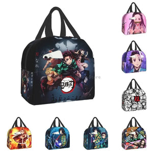 Demon Slayer Lunch Bag Thermal Insulated Cooler Box for Men Women Kids