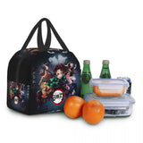 Demon Slayer Lunch Bag Thermal Insulated Cooler Box for Men Women Kids