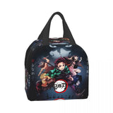 Demon Slayer Lunch Bag Thermal Insulated Cooler Box for Men Women Kids