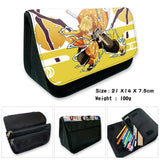 Demon Slayer Kimetsu No Yaiba Pencil Case Student Penbag School Stationery